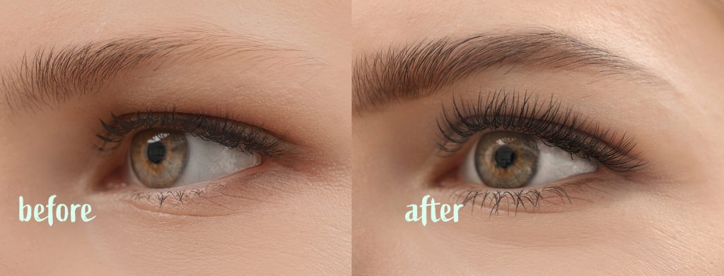 LASHCODE mascara – Effect in make-up